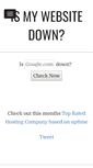 Mobile Screenshot of ismywebsitedown.com